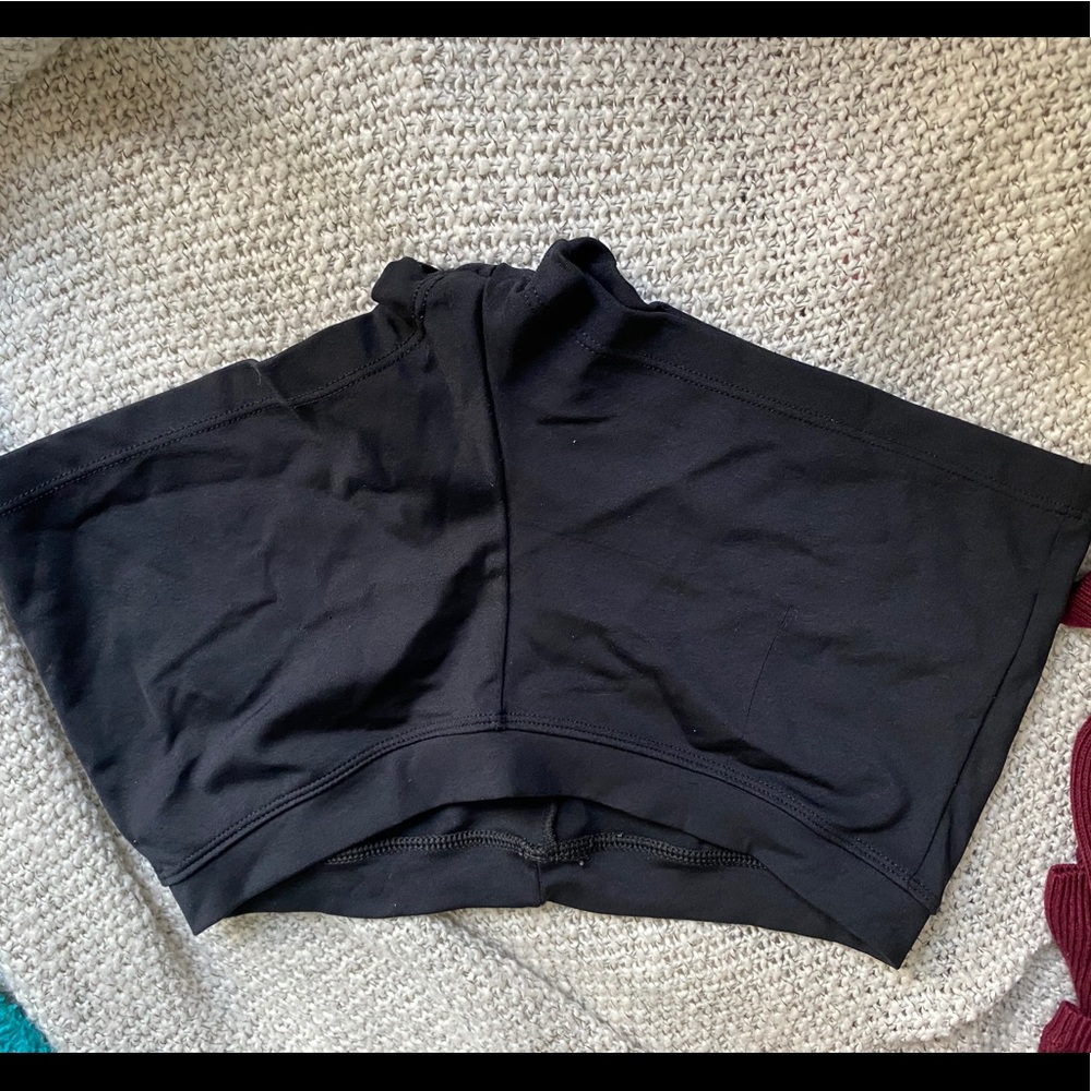 Black short shorts